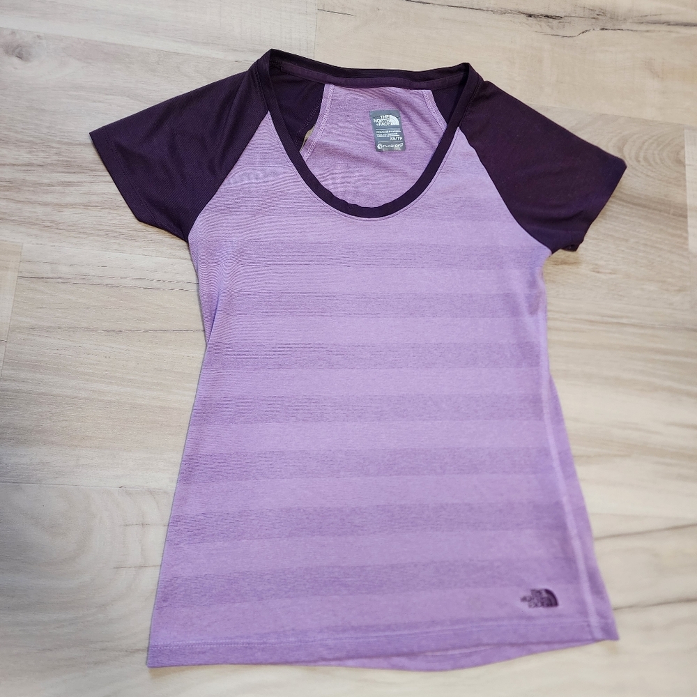 North Face womens Short Sleeve Purple Top XS